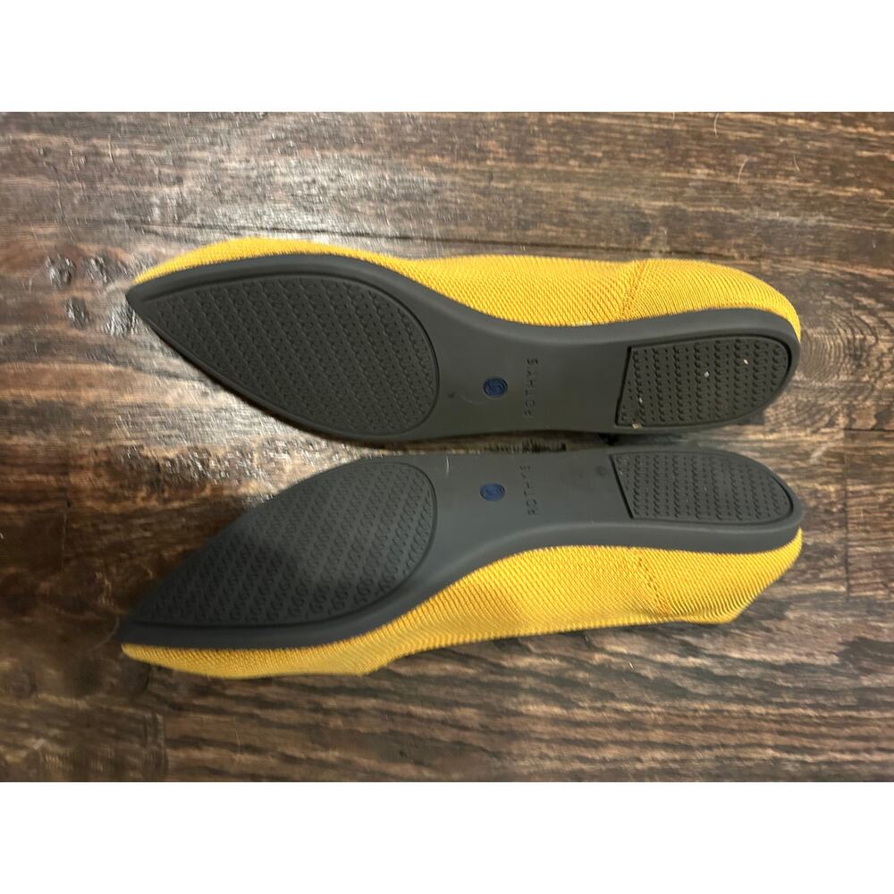 Rothy's Yellow Like New Knit Flats Size 9.5 - Picture 4 of 5